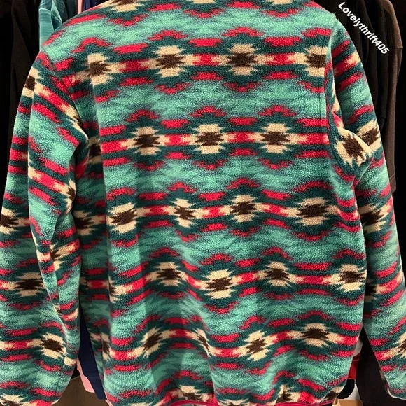 Patagonia Size Small Women's Synchilla Fleece Snap-T Pullover Aztec Southwestern - Picture 5 of 5